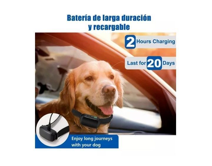 Collar Eléctrico Antiladridos Para Perro Mascotas-3