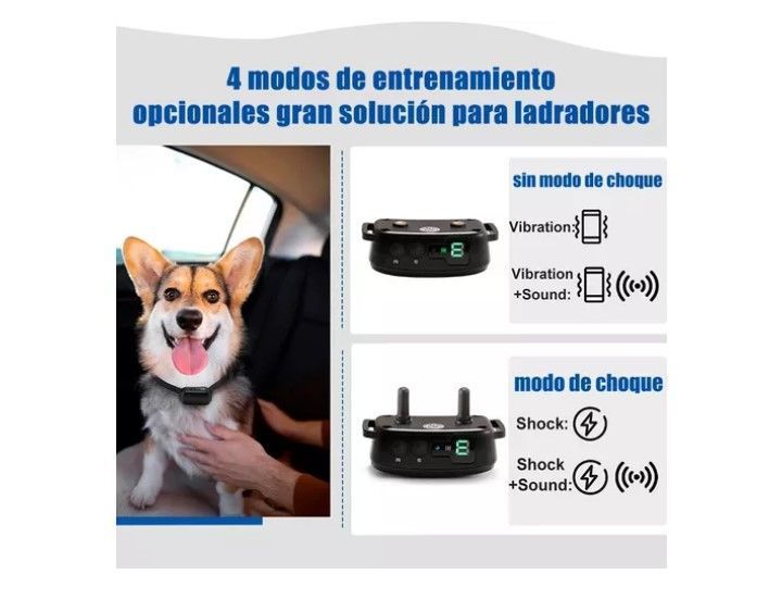 Collar Eléctrico Antiladridos Para Perro Mascotas-4
