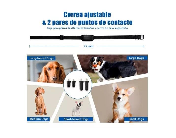 Collar Eléctrico Antiladridos Para Perro Mascotas-6