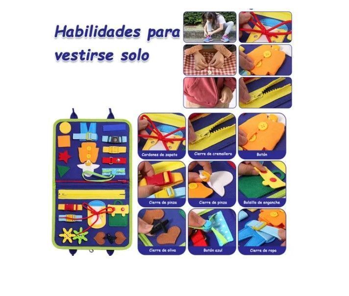 Libro Sensoriales Interactivo Montessori Juego Educativo-3