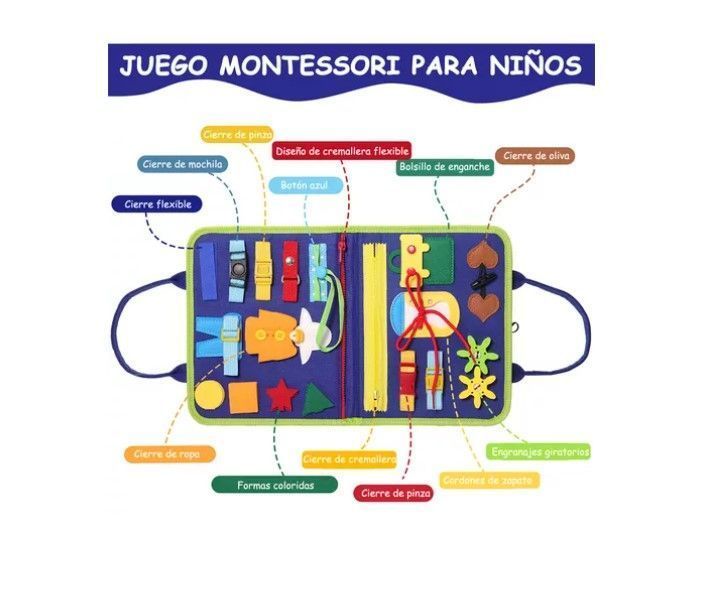 Libro Sensoriales Interactivo Montessori Juego Educativo-5