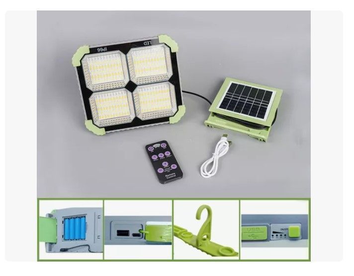 Reflector Led Portátil Recargable Panel Y Usb 4tipos De Luz-2