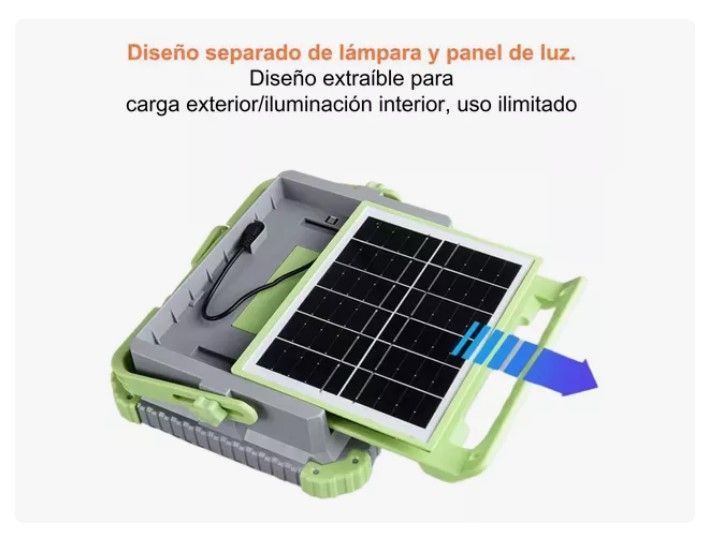 Reflector Led Portátil Recargable Panel Y Usb 4tipos De Luz-5