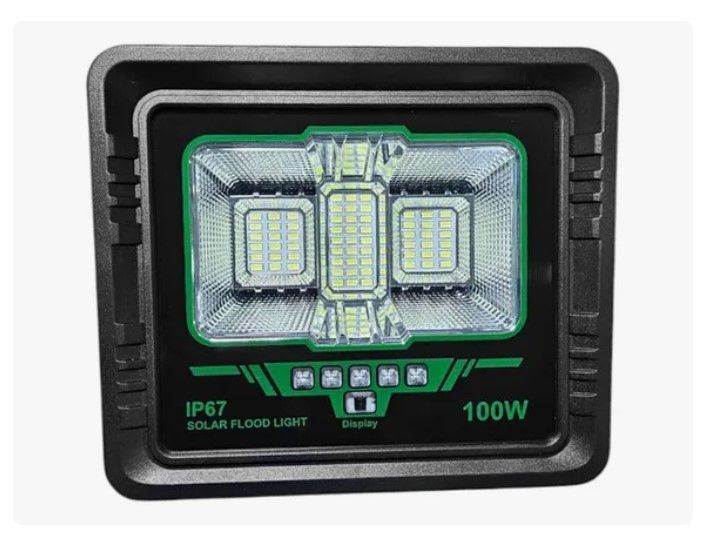 Lampara Foco Solar 63led 100w + Panel Solar + Control Remoto