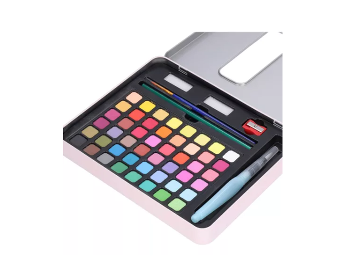 Kit Acuarelas Profesionales Pintura Acuarela Art 48 Colores-1