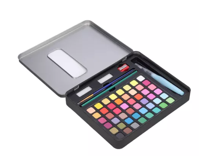 Kit Acuarelas Profesionales Pintura Acuarela Art 48 Colores-2