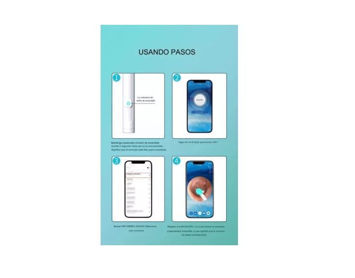 Limpiador Oídos Endoscopio Cámara Hd Inalámbrica Recargable-2