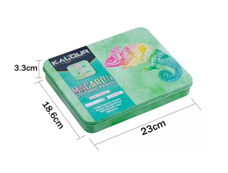 Set 72 Lápices Colores Macaron, Dibujo Arte Caja Metálica-2