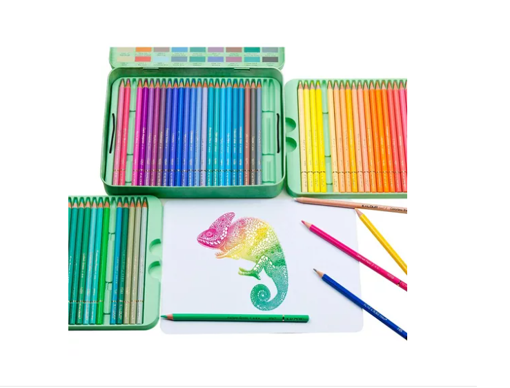 Set 72 Lápices Colores Macaron, Dibujo Arte Caja Metálica-3