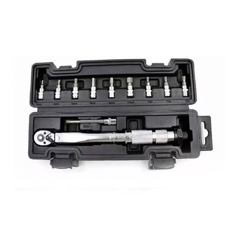 Llave De Torque Torquimetro 1/4 Pulgada 5 A 25nm -11 Piezas-0