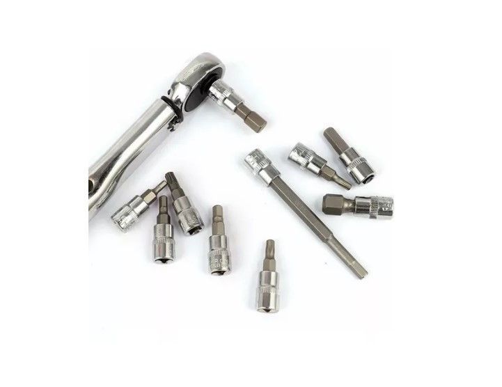 Llave De Torque Torquimetro 1/4 Pulgada 5 A 25nm -11 Piezas-5