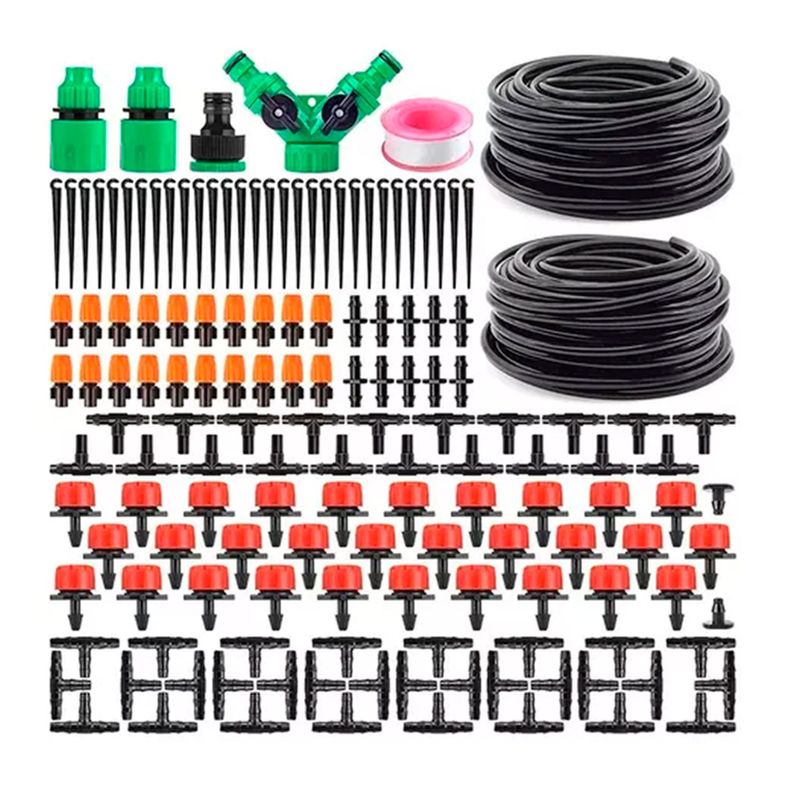 Kit De Riego Sistema Automático Por Goteo 30mtrs 149pcs-0