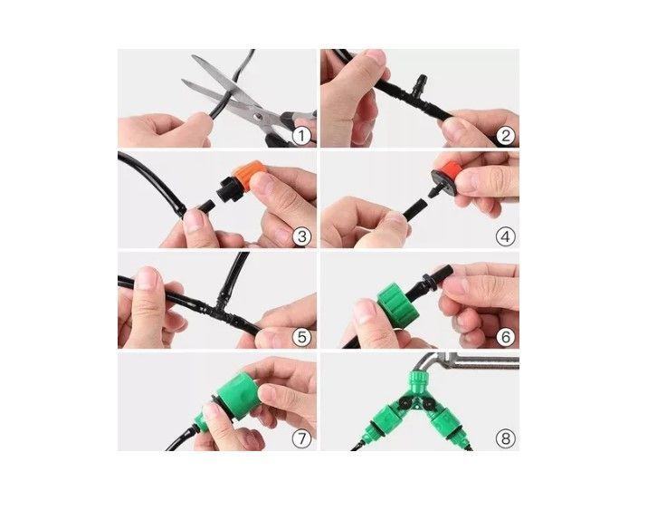 Kit De Riego Sistema Automático Por Goteo 30mtrs 149pcs-1