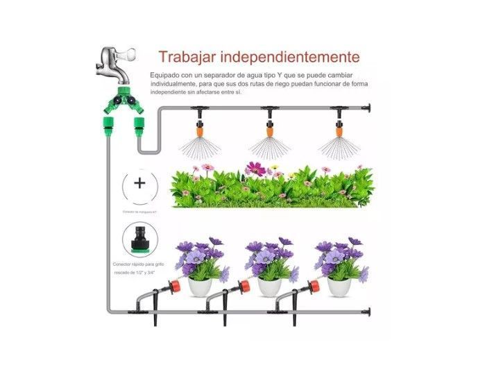 Kit De Riego Sistema Automático Por Goteo 30mtrs 149pcs-2