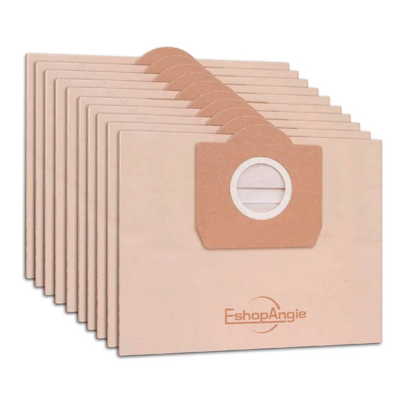 EshopAngie Set 10 Bolsas Papel Aspiradora Karcher Wd3 Mv3 Se4001 Nt20