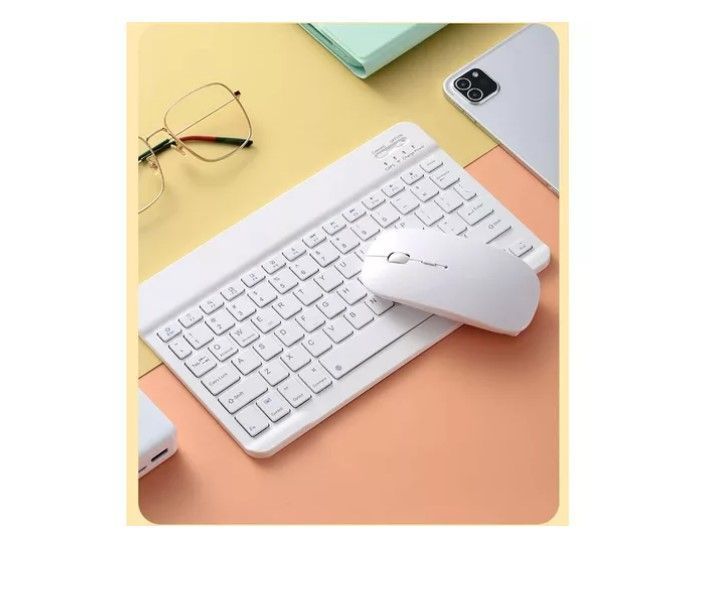 Kit Teclado +mouse Inalambrico Bluetooth Para Pc Android Ios-2