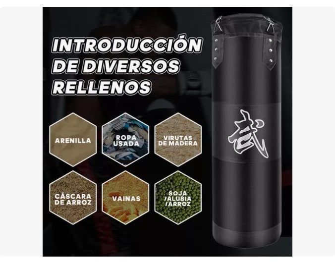 Saco De Boxeo Vacio Punching Ball Bag Box + Cadenas-2