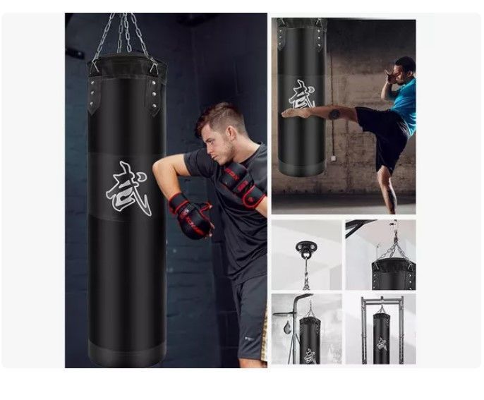 Saco De Boxeo Vacio Punching Ball Bag Box + Cadenas-4