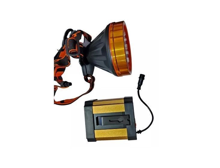 Foco Caza Led Lampara Minera Recargable Portatil-3