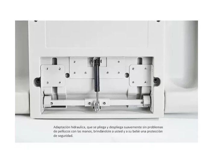 Mudador Cambiador Plegable Para Bebe Horizontal Baño Público-5