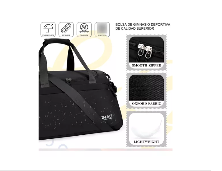 Bolso Deportivo Para Viaje, Gym Impermeable Gran Capacidad-1