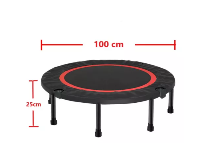 Trampolín Home Fitness Plegable 100cm Cama Elástica Portátil-3