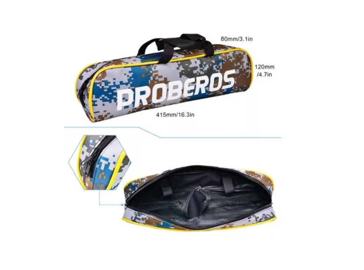 Kit Pesca 1.8m Caña Carrete Señuelo Accesorio Bolsa Completo-4