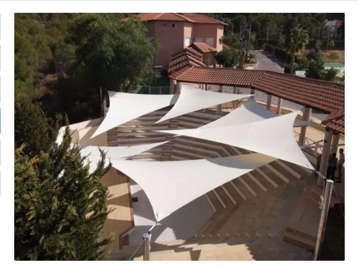 Toldo Vela De Tela Impermeable Triangular 3.6x3.6x3.6 Uv-3