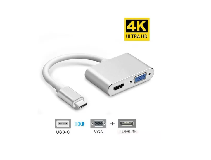 Adaptador Usb Tipo C A Hdmi Y Vga-1