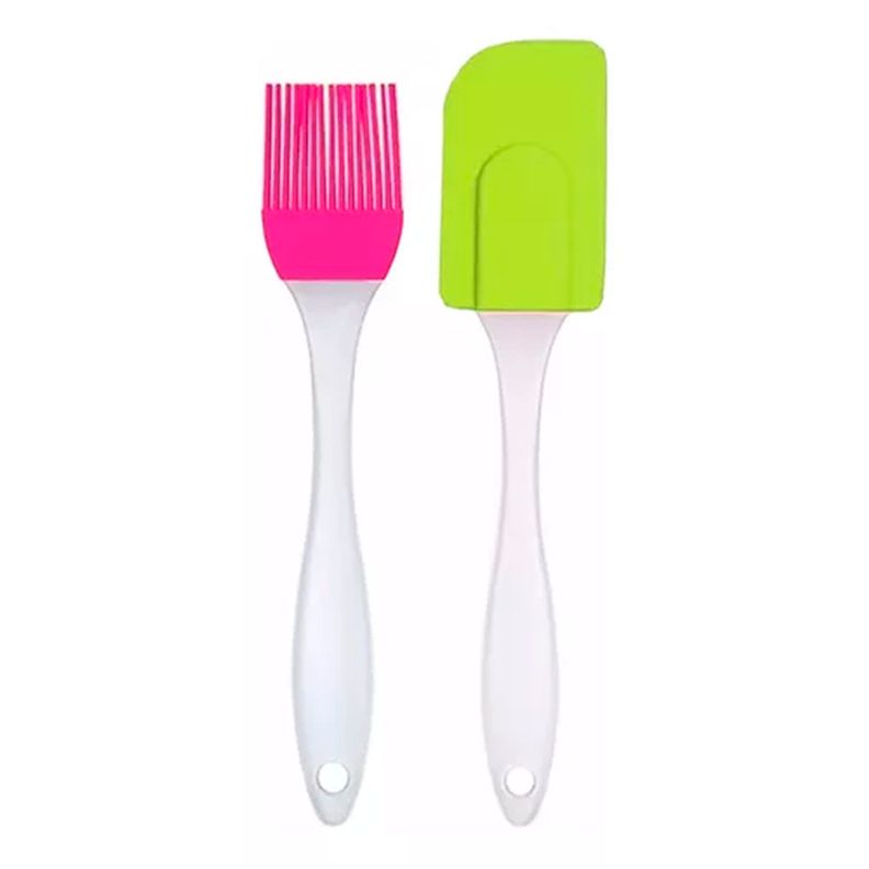 Espátula Y Brocha De Silicona Para Repostería-0