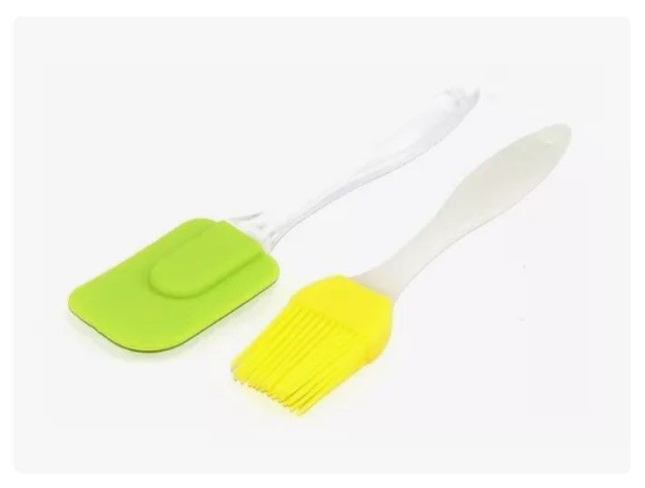 Espátula Y Brocha De Silicona Para Repostería-1