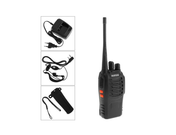 Pack 2 Radio Transmisor Walkie Talkie Bf-888s Manos Libres-3