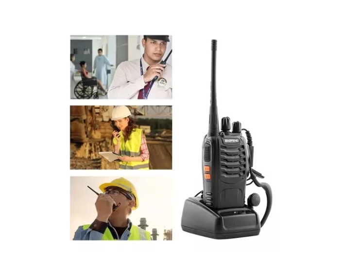 Pack 2 Radio Transmisor Walkie Talkie Bf-888s Manos Libres-5