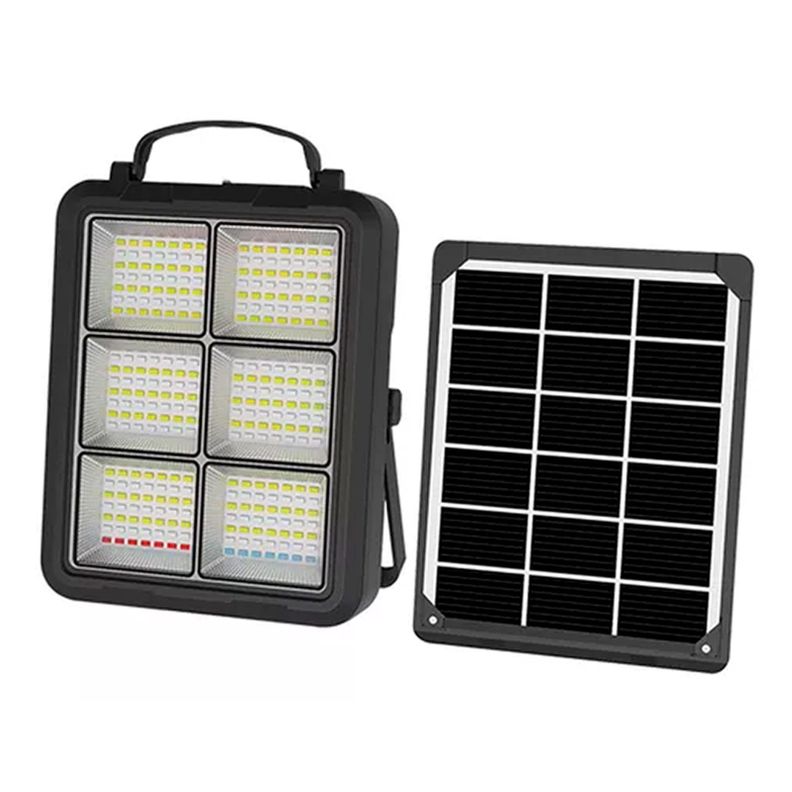 Foco Led 400w Portátil Solar Recargable Panel Sola Extraíble-0