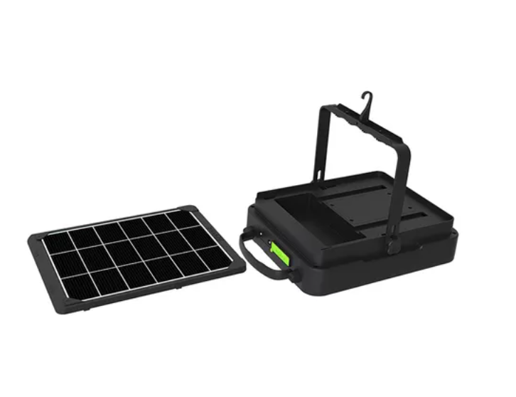 Foco Led 400w Portátil Solar Recargable Panel Sola Extraíble-1