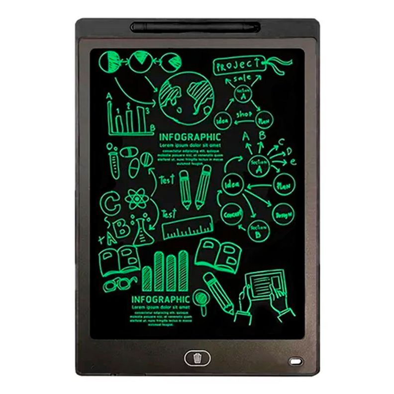 Tablero Mágico 16 Pizarra De Notas Lcd Dibujo Y Escritura-0
