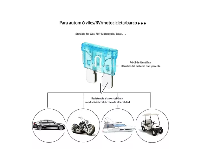 Kit Fusible 300 Unidades Eléctricos 12v Autos Moto-1