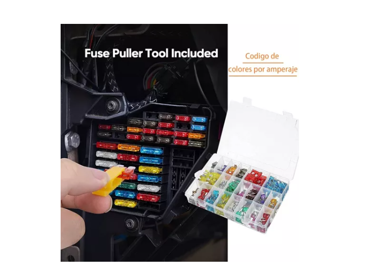 Kit Fusible 300 Unidades Eléctricos 12v Autos Moto-6