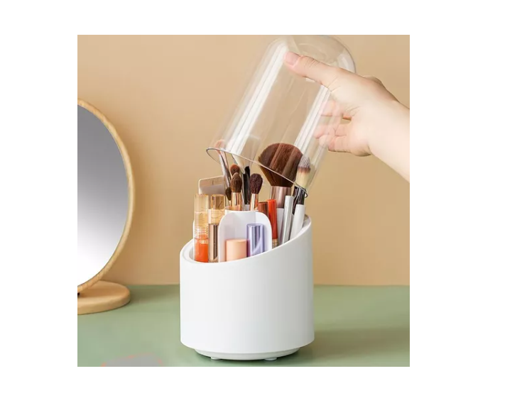 Organizador Para Brochas Y Lápices Cosméticos 360 Giratorio-2