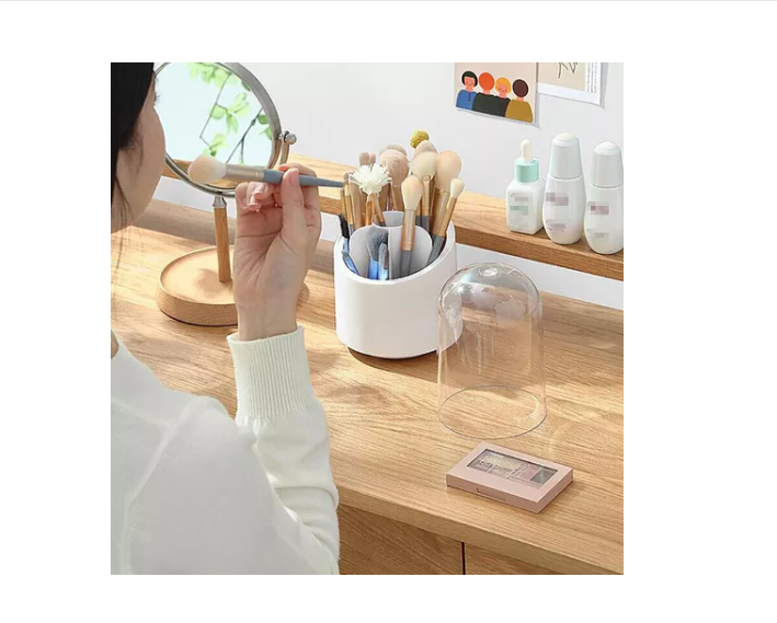 Organizador Para Brochas Y Lápices Cosméticos 360 Giratorio-5