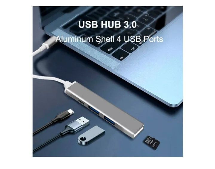 Hub Adaptador Usb-c 6 En 1 (hdmi,2x Usb 3.0, Tf, Sd, Usb-c)-1