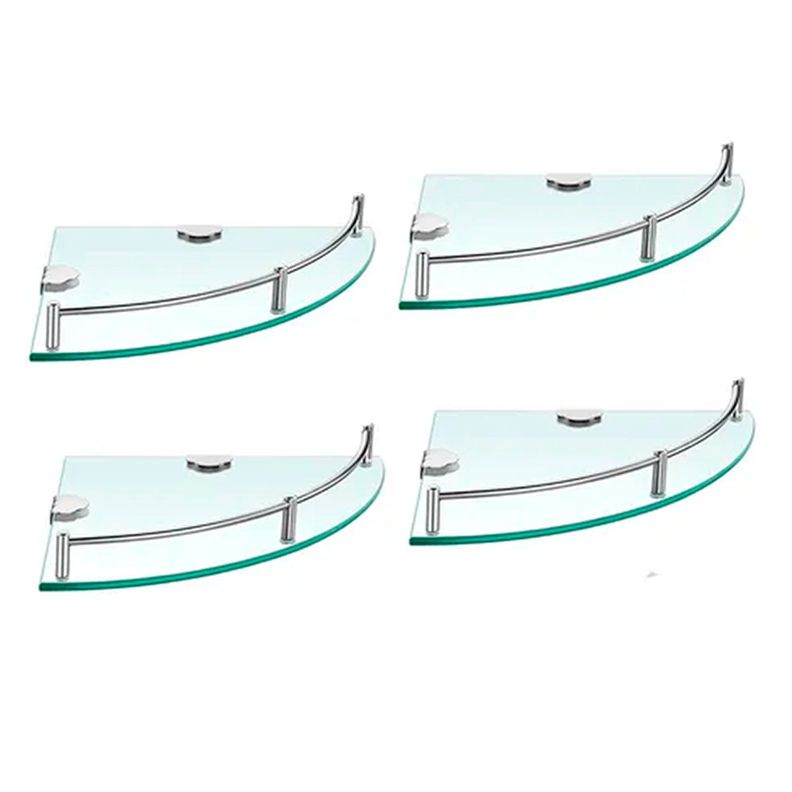 Pack 4 Organizador Repisa Esquineras De Vidrio Ducha Estante