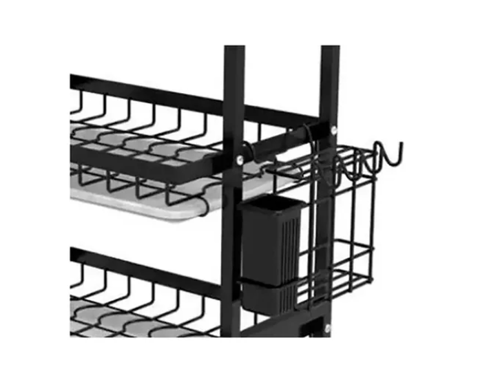 Secador Escurridor De Loza Platos 3 Niveles / Negro-1