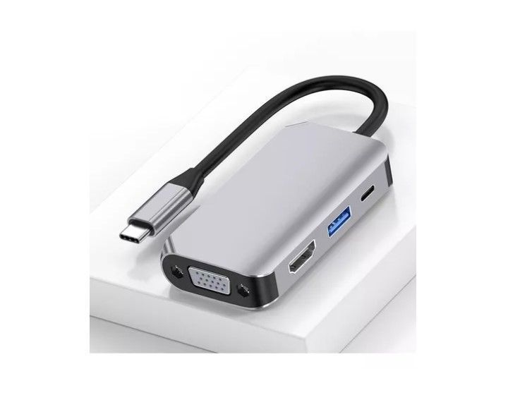 Adaptador Conversor Tipo-c A Hdtv+vga+usb 3.0+pd-2