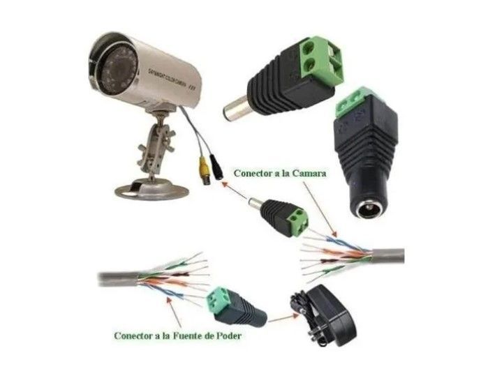 Pack X10 Conector Dc Hembra De Poder Dc Cámaras-3