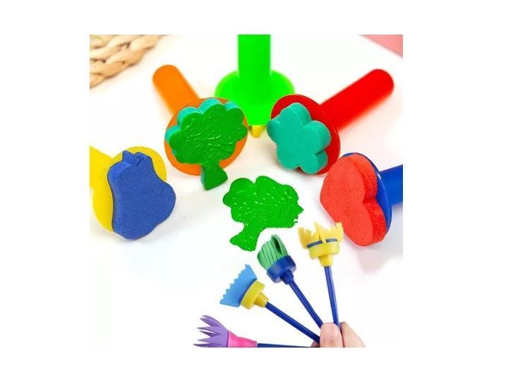 Set 29 Esponja Cepillo Brocha Pincel Para Pintar/pintura Arte-4