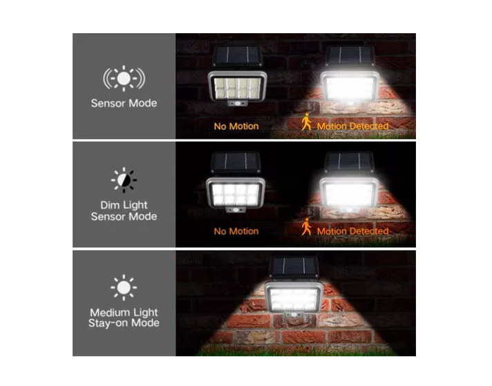 Lámpara 56 Led Solar Con Sensor De Movimiento-1