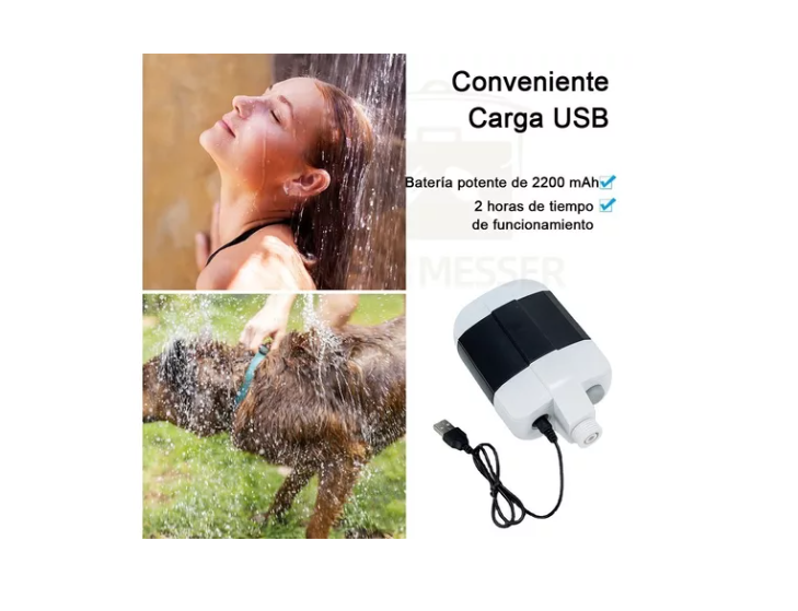 Ducha Portátil Para Camping Ducha Recargable Al Aire Libre-4