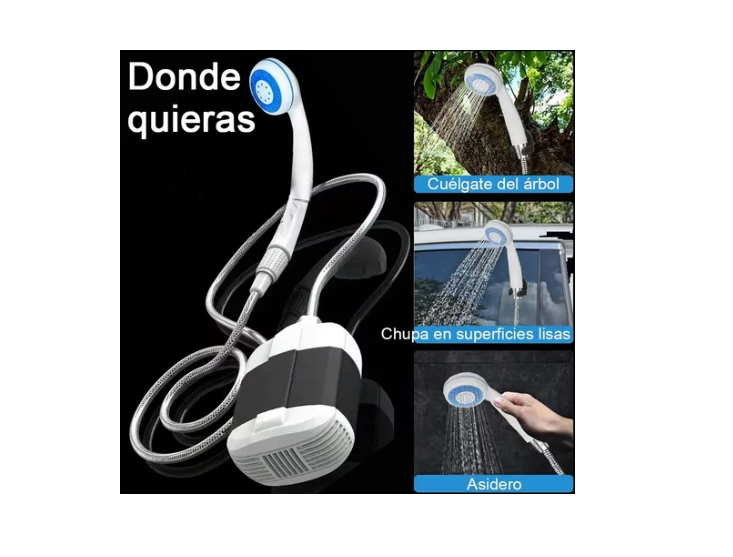 Ducha Portátil Para Camping Ducha Recargable Al Aire Libre-5