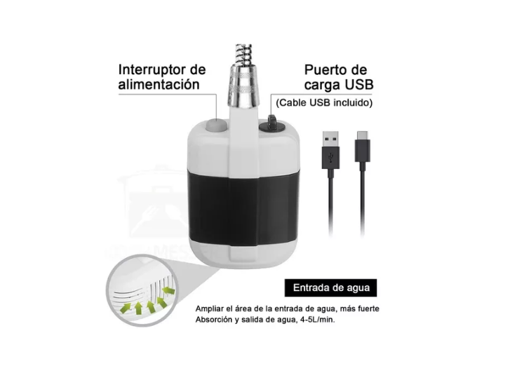 Ducha Portátil Para Camping Ducha Recargable Al Aire Libre-6